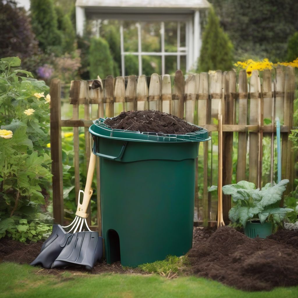 Compost Bin and Tools